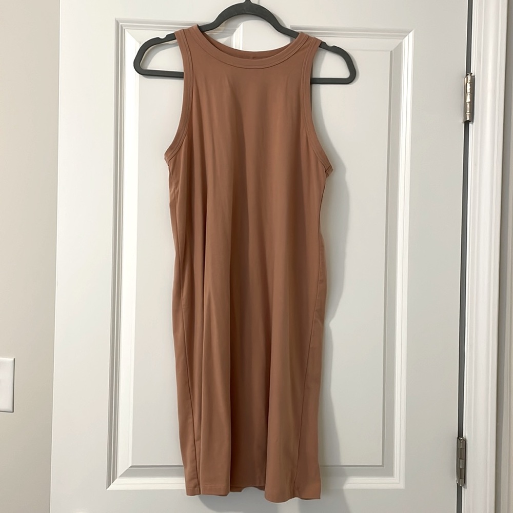 A New Day loose fitted camel colored dress